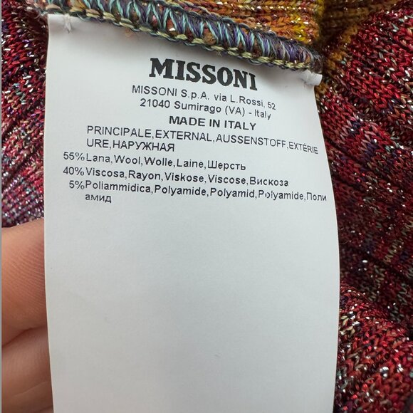 Missoni Ombré One-Shoulder Wool-Blend Knit Midi Dress - NWOT - Picture 8 of 10